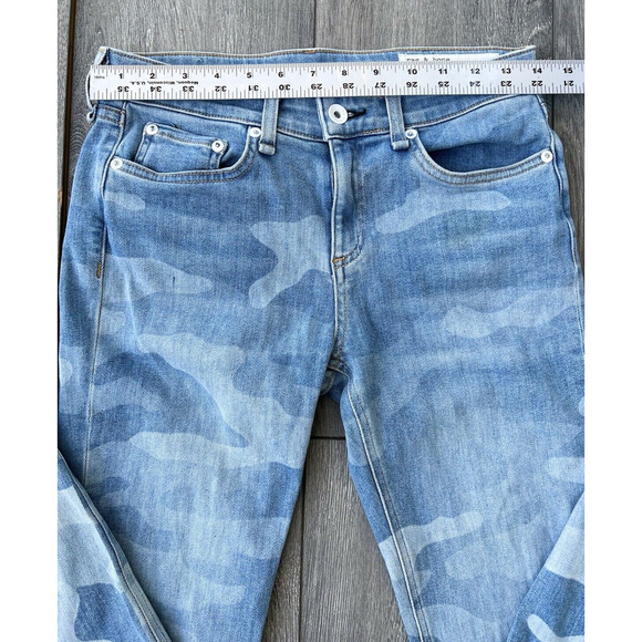 Rag & Bone Cate Faded Camo Ankle Skinny Jeans size 26 women A000323 - Picture 11 of 11